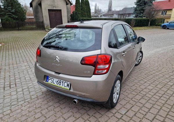 Citroen C3 cena 21300 przebieg: 74493, rok produkcji 2011 z Pasłęk małe 232